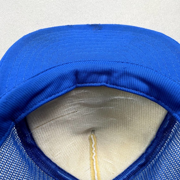 Vintage IBM Computer Hat Cap Snapback Trucker Blue Tech Vertex Adjustable 90s - Picture 5 of 9